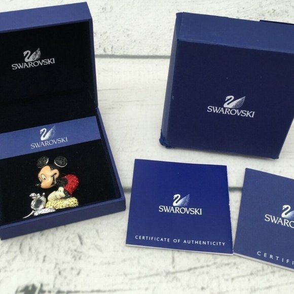 2005 SWAROVSKI - DISNEY MICKEY MOUSE #836671 RHD/CRY BROOCH - Picture 2 of 5